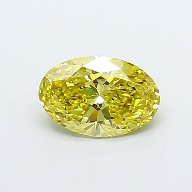 Loose Diamond - OVAL 1.07ct Fancy Intense Yellow VS2: Loose Diamond - OVAL 1.07ct Fancy Intense Yellow VS2 Source: This is a real non-mined Diamond that has been grown in a lab Shape: OVAL Carats: 1.07 Color: Fancy Intense Yellow Certification: IGI Video