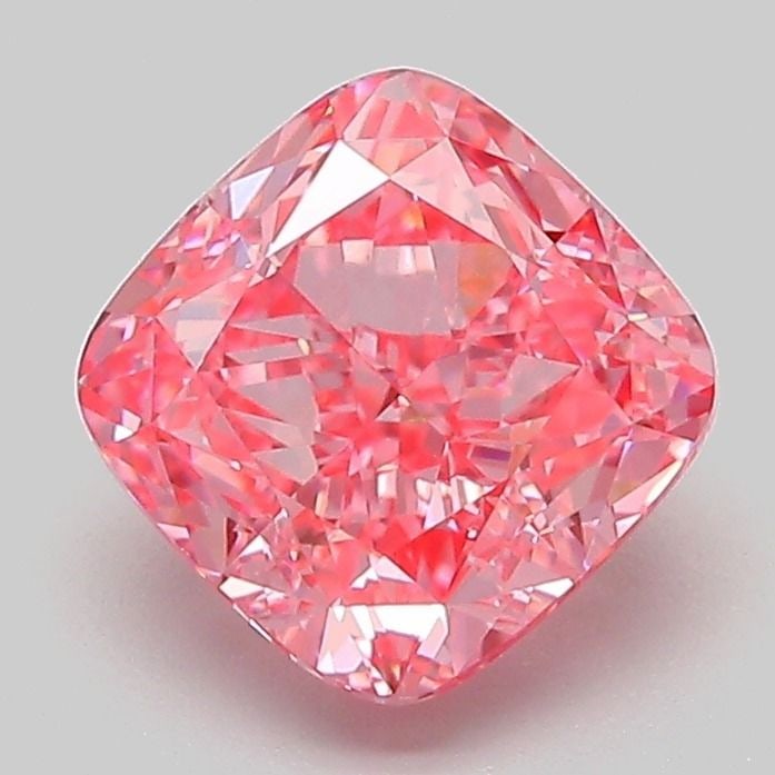 Loose Diamond - CUSHION MODIFIED 2.09ct Fancy Vivid Pink VVS2: Loose Diamond - CUSHION MODIFIED 2.09ct Fancy Vivid Pink VVS2 Source: This is a real non-mined Diamond that has been grown in a lab Shape: CUSHION MODIFIED Carats: 2.09 Color: Fancy Vivid Pink Certifi