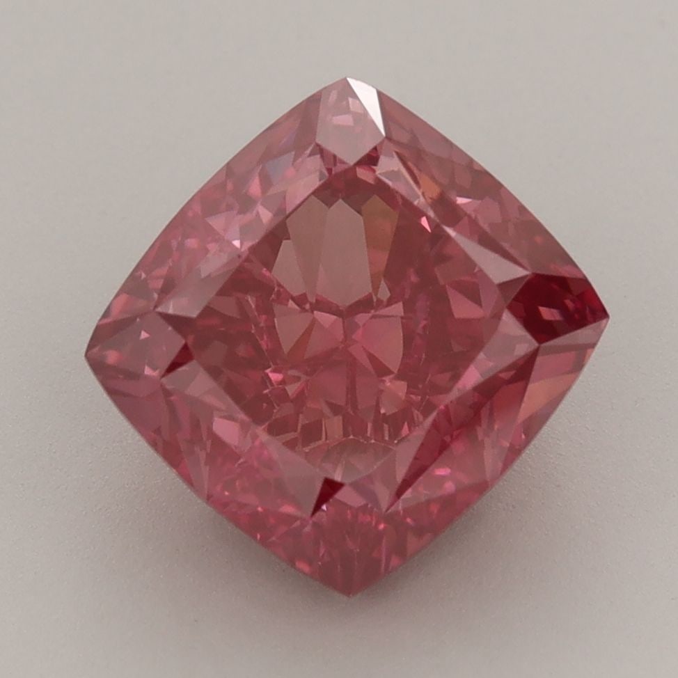 Loose Diamond - CUSHION MODIFIED 4.03ct Fancy Vivid Pink VVS2: Loose Diamond - CUSHION MODIFIED 4.03ct Fancy Vivid Pink VVS2 Source: This is a real non-mined Diamond that has been grown in a lab Shape: CUSHION MODIFIED Carats: 4.03 Color: Fancy Vivid Pink Certifi