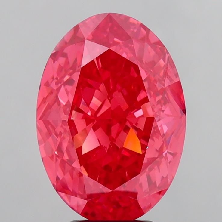 Loose Diamond - OVAL 6.54ct Fancy Vivid Pink VVS2: Loose Diamond - OVAL 6.54ct Fancy Vivid Pink VVS2 Source: This is a real non-mined Diamond that has been grown in a lab Shape: OVAL Carats: 6.54 Color: Fancy Vivid Pink Certification: IGI Video:
