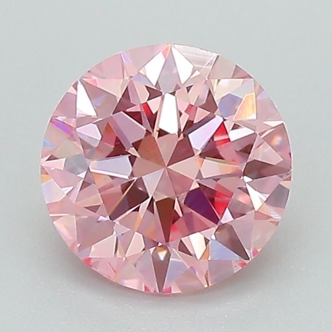 Loose Diamond - ROUND 1.29ct Fancy Vivid Pink VS2: Loose Diamond - ROUND 1.29ct Fancy Vivid Pink VS2 Source: This is a real non-mined Diamond that has been grown in a lab Shape: ROUND Carats: 1.29 Color: Fancy Vivid Pink Certification: IGI Video: