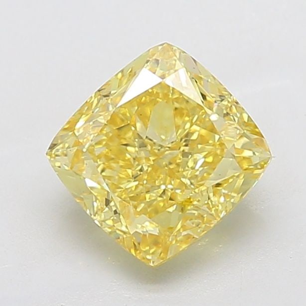 Loose Diamond - CUSHION MODIFIED 3.27ct Fancy Vivid Yellow VS2: Loose Diamond - CUSHION MODIFIED 3.27ct Fancy Vivid Yellow VS2 Source: This is a real non-mined Diamond that has been grown in a lab Shape: CUSHION MODIFIED Carats: 3.27 Color: Fancy Vivid Yellow Cert