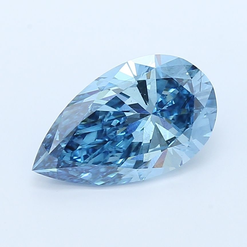 Loose Diamond - PEAR 3.0ct Fancy Vivid Blue SI1: Loose Diamond - PEAR 3.0ct Fancy Vivid Blue SI1 Source: This is a real non-mined Diamond that has been grown in a lab Shape: PEAR Carats: 3.0 Color: Fancy Vivid Blue Certification: IGI Video: