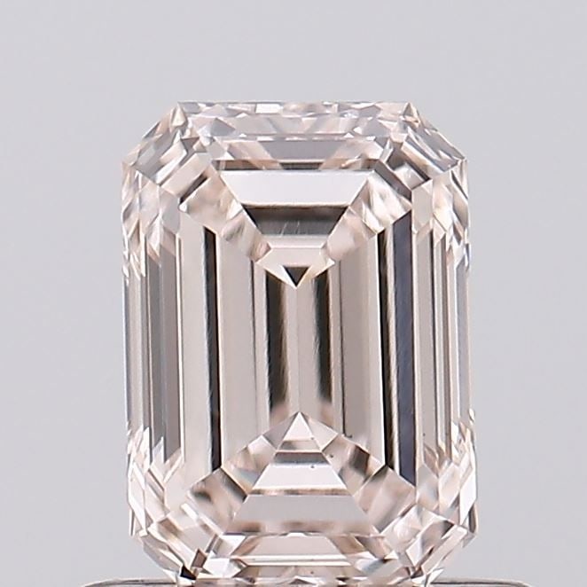 Loose Diamond - EMERALD 0.58ct Fancy Light Pinkish Brown VVS2: Loose Diamond - EMERALD 0.58ct Fancy Light Pinkish Brown VVS2 Source: This is a real non-mined Diamond that has been grown in a lab Shape: EMERALD Carats: 0.58 Color: Fancy Light Pinkish Brown Certifi