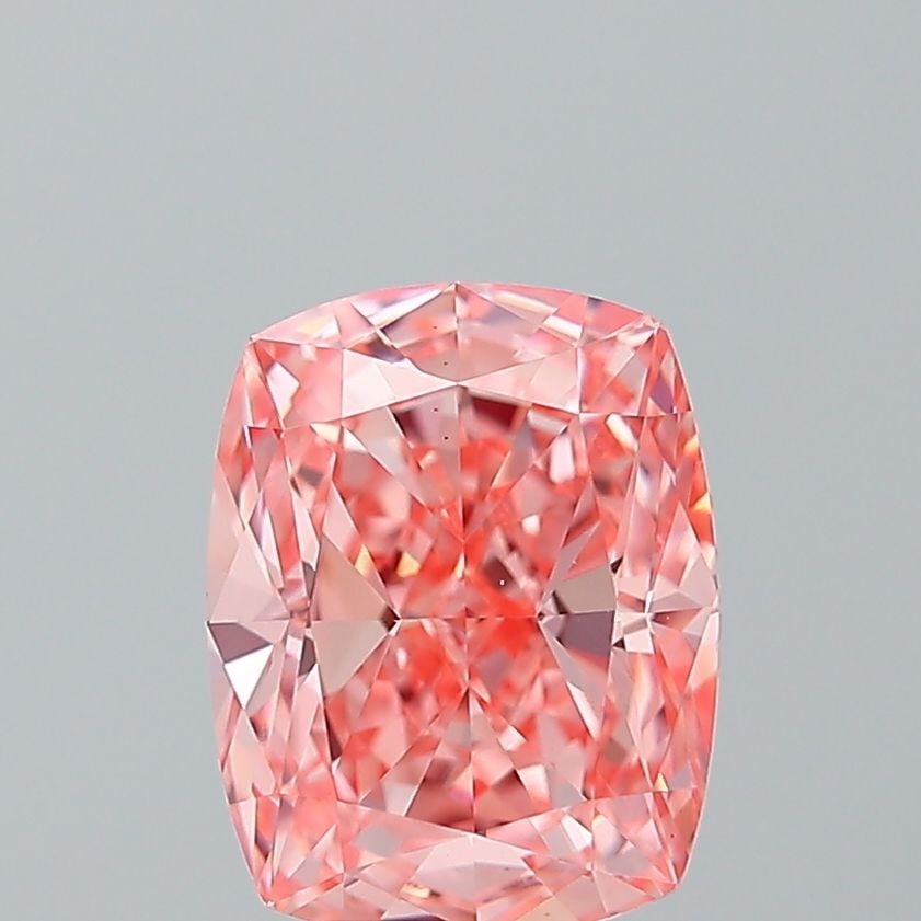 Loose Diamond - CUSHION MODIFIED 2.53ct Fancy Vivid Pink VS1: Loose Diamond - CUSHION MODIFIED 2.53ct Fancy Vivid Pink VS1 Source: This is a real non-mined Diamond that has been grown in a lab Shape: CUSHION MODIFIED Carats: 2.53 Color: Fancy Vivid Pink Certific