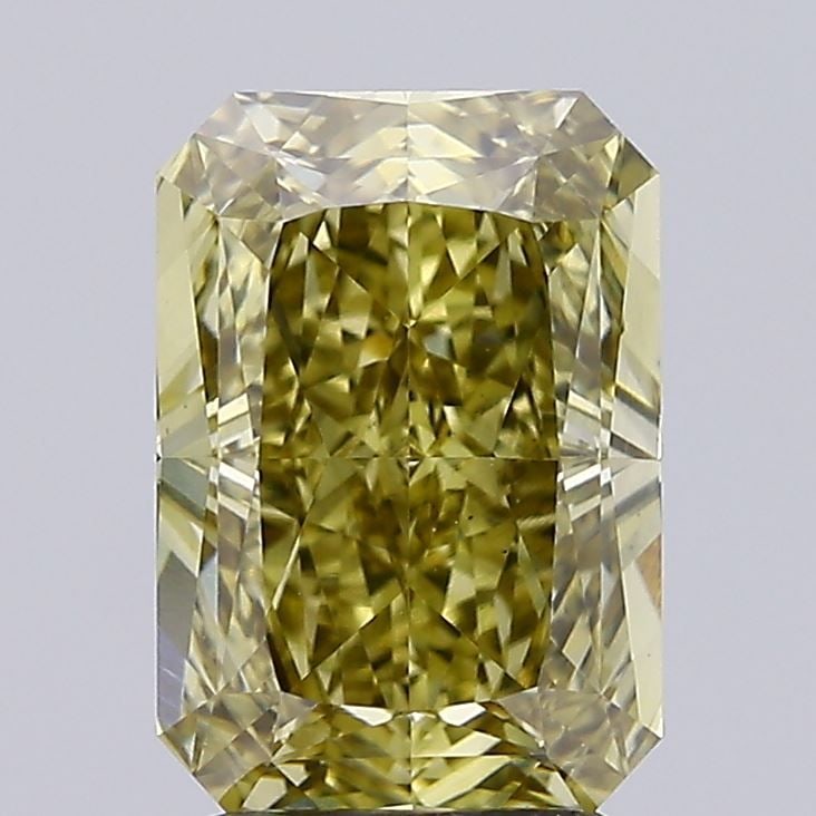 Loose Diamond - RADIANT 3.06ct Fancy Intense Gray Yellow VS1: Loose Diamond - RADIANT 3.06ct Fancy Intense Gray Yellow VS1 Source: This is a real non-mined Diamond that has been grown in a lab Shape: RADIANT Carats: 3.06 Color: Fancy Intense Gray Yellow Certific