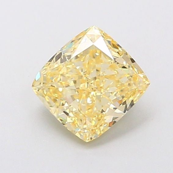 Loose Diamond - CUSHION MODIFIED 0.9ct Fancy Intense Yellow SI1: Loose Diamond - CUSHION MODIFIED 0.9ct Fancy Intense Yellow SI1 Source: This is a real non-mined Diamond that has been grown in a lab Shape: CUSHION MODIFIED Carats: 0.9 Color: Fancy Intense Yellow Ce