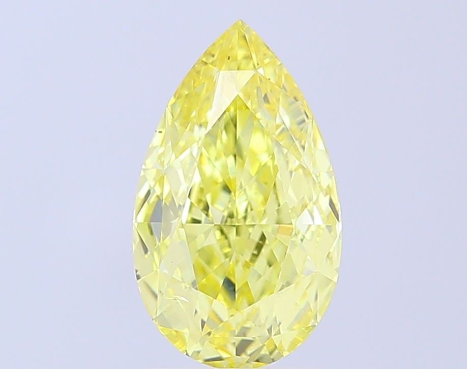 Loose Diamond - PEAR 3.02ct Fancy Intense Yellow VS2: Loose Diamond - PEAR 3.02ct Fancy Intense Yellow VS2 Source: This is a real non-mined Diamond that has been grown in a lab Shape: PEAR Carats: 3.02 Color: Fancy Intense Yellow Certification: IGI Video