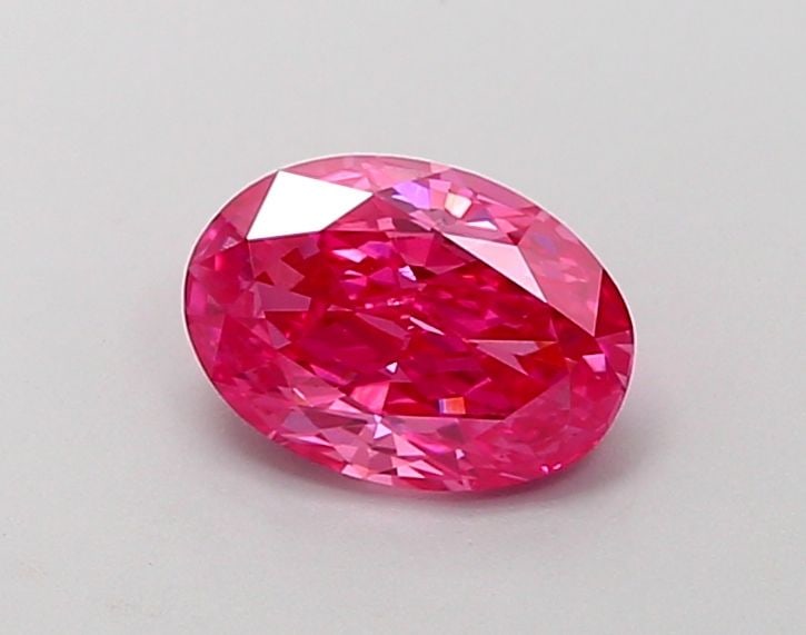 Loose Diamond - OVAL 1.03ct Fancy Vivid Pink VS2: Loose Diamond - OVAL 1.03ct Fancy Vivid Pink VS2 Source: This is a real non-mined Diamond that has been grown in a lab Shape: OVAL Carats: 1.03 Color: Fancy Vivid Pink Certification: IGI Video: