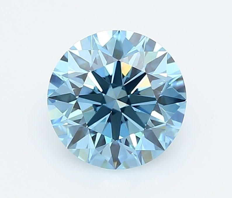 Ideal Loose Diamond - ROUND 2.0ct Fancy Vivid Blue VVS1: Ideal Loose Diamond - ROUND 2.0ct Fancy Vivid Blue VVS1 Source: This is a real non-mined Diamond that has been grown in a lab Shape: ROUND Carats: 2.0 Color: Fancy Vivid Blue Certification: IGI Video: