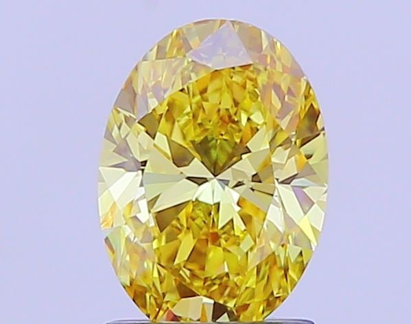 Loose Diamond - OVAL 1.57ct Fancy Intense Yellow VVS2: Loose Diamond - OVAL 1.57ct Fancy Intense Yellow VVS2 Source: This is a real non-mined Diamond that has been grown in a lab Shape: OVAL Carats: 1.57 Color: Fancy Intense Yellow Certification: IGI Vide