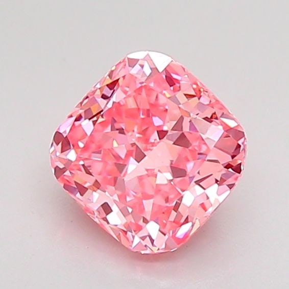 Loose Diamond - CUSHION MODIFIED 1.1ct Fancy Vivid Pink VS1: Loose Diamond - CUSHION MODIFIED 1.1ct Fancy Vivid Pink VS1 Source: This is a real non-mined Diamond that has been grown in a lab Shape: CUSHION MODIFIED Carats: 1.1 Color: Fancy Vivid Pink Certificat