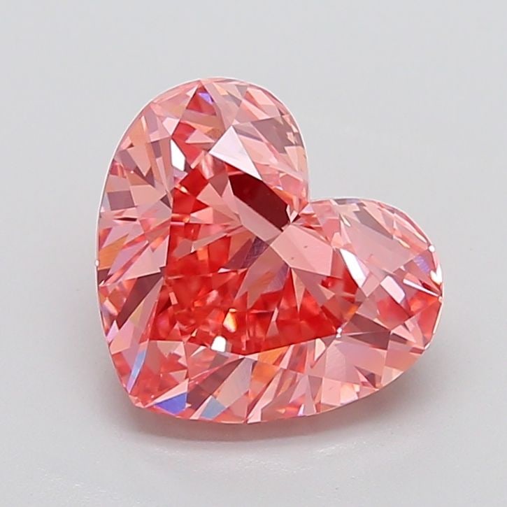 Loose Diamond - HEART 5.11ct Fancy Vivid Pink VS1: Loose Diamond - HEART 5.11ct Fancy Vivid Pink VS1 Source: This is a real non-mined Diamond that has been grown in a lab Shape: HEART Carats: 5.11 Color: Fancy Vivid Pink Certification: IGI The Diamond