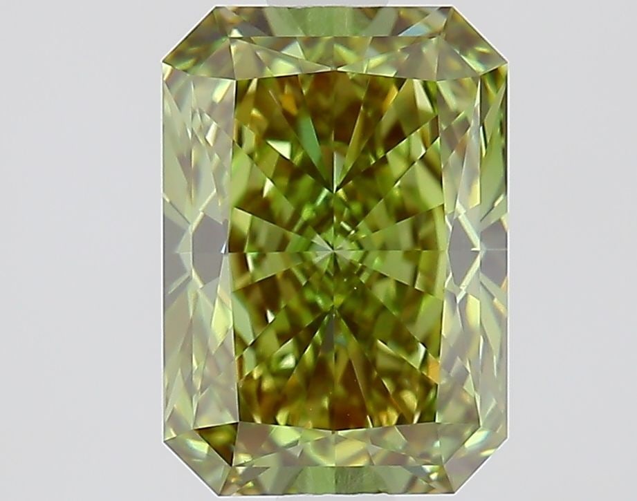 Loose Diamond - RADIANT 1.56ct Fancy Vivid Green VVS2: Loose Diamond - RADIANT 1.56ct Fancy Vivid Green VVS2 Source: This is a real non-mined Diamond that has been grown in a lab Shape: RADIANT Carats: 1.56 Color: Fancy Vivid Green Certification: IGI Vide