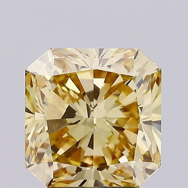Loose Diamond - SQUARE RADIANT 2.68ct Fancy Intense Yellow VS1: Loose Diamond - SQUARE RADIANT 2.68ct Fancy Intense Yellow VS1 Source: This is a real non-mined Diamond that has been grown in a lab Shape: SQUARE RADIANT Carats: 2.68 Color: Fancy Intense Yellow Cert