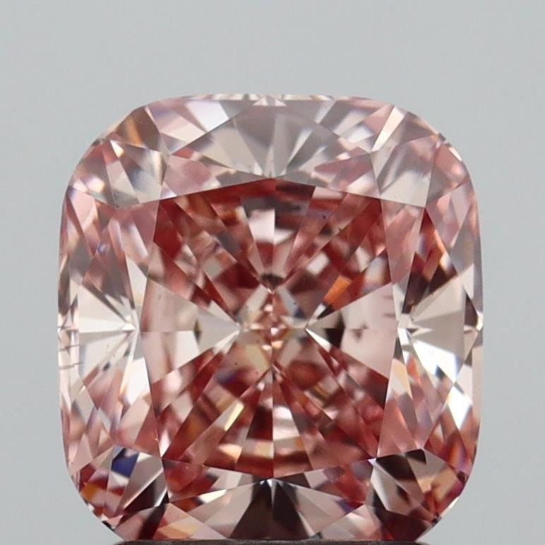 Loose Diamond - CUSHION MODIFIED 2.01ct Fancy Brownish Pink VS2: Loose Diamond - CUSHION MODIFIED 2.01ct Fancy Brownish Pink VS2 Source: This is a real non-mined Diamond that has been grown in a lab Shape: CUSHION MODIFIED Carats: 2.01 Color: Fancy Brownish Pink Ce