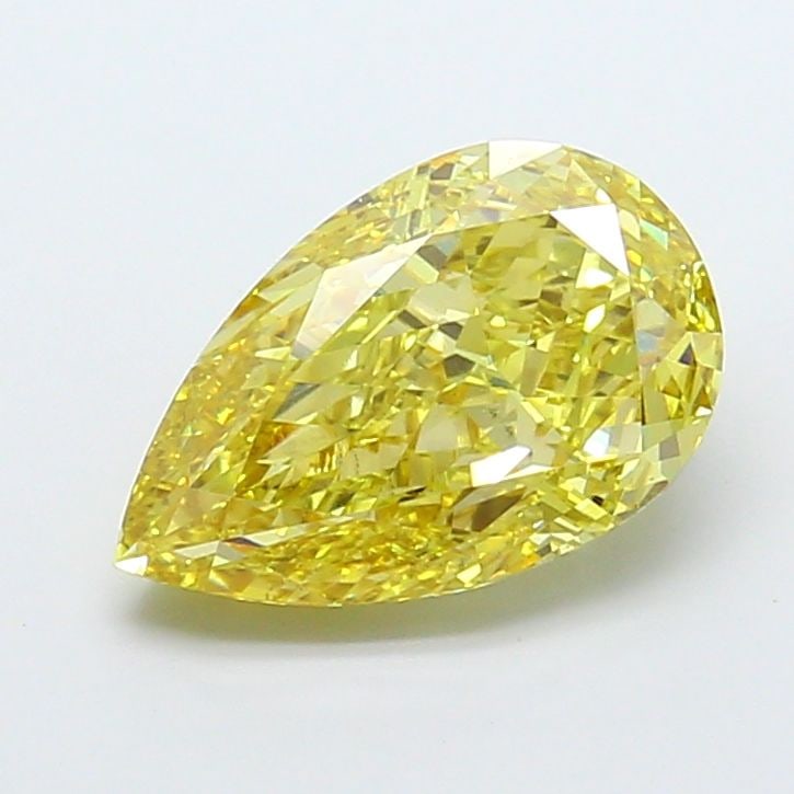 Loose Diamond - PEAR 4.52ct Fancy Intense Yellow VS2: Loose Diamond - PEAR 4.52ct Fancy Intense Yellow VS2 Source: This is a real non-mined Diamond that has been grown in a lab Shape: PEAR Carats: 4.52 Color: Fancy Intense Yellow Certification: IGI Video