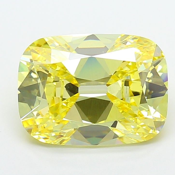 Loose Diamond - CUSHION BRILLIANT 6.07ct Fancy Intense Yellow VS1: Loose Diamond - CUSHION BRILLIANT 6.07ct Fancy Intense Yellow VS1 Source: This is a real non-mined Diamond that has been grown in a lab Shape: CUSHION BRILLIANT Carats: 6.07 Color: Fancy Intense Yello