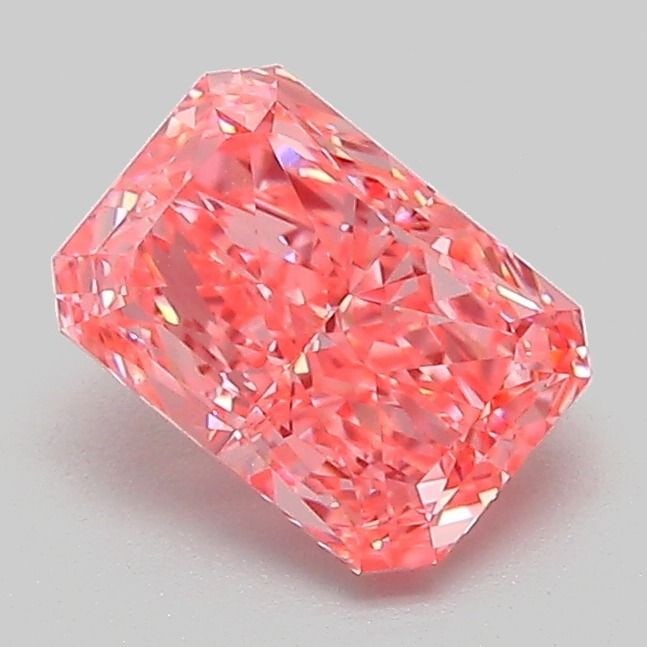 Loose Diamond - RADIANT 1.1ct Fancy Vivid Pink VVS2: Loose Diamond - RADIANT 1.1ct Fancy Vivid Pink VVS2 Source: This is a real non-mined Diamond that has been grown in a lab Shape: RADIANT Carats: 1.1 Color: Fancy Vivid Pink Certification: IGI Video:
