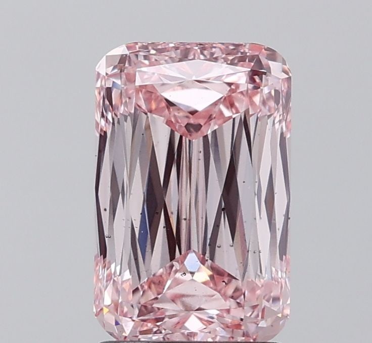 Loose Diamond - CUSHION MODIFIED 2.52ct Fancy Intense Pink SI1: Loose Diamond - CUSHION MODIFIED 2.52ct Fancy Intense Pink SI1 Source: This is a real non-mined Diamond that has been grown in a lab Shape: CUSHION MODIFIED Carats: 2.52 Color: Fancy Intense Pink Cert