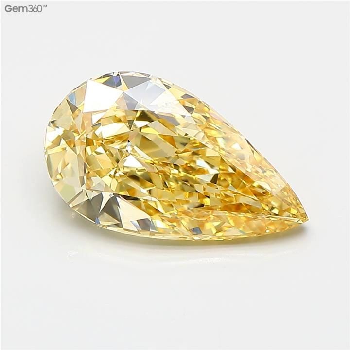 Loose Diamond - PEAR 3.0ct Fancy Intense Yellow VS1: Loose Diamond - PEAR 3.0ct Fancy Intense Yellow VS1 Source: This is a real non-mined Diamond that has been grown in a lab Shape: PEAR Carats: 3.0 Color: Fancy Intense Yellow Certification: IGI Video: