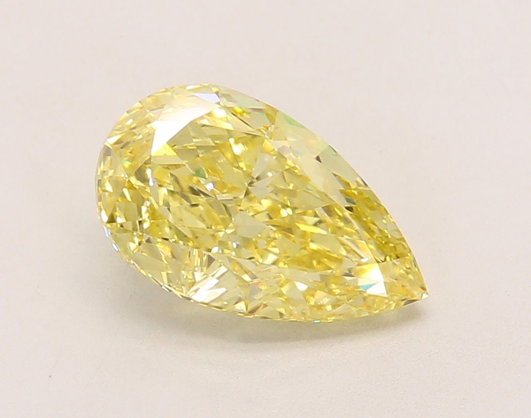 Loose Diamond - PEAR 2.53ct Fancy Intense Yellow VS1: Loose Diamond - PEAR 2.53ct Fancy Intense Yellow VS1 Source: This is a real non-mined Diamond that has been grown in a lab Shape: PEAR Carats: 2.53 Color: Fancy Intense Yellow Certification: IGI Video