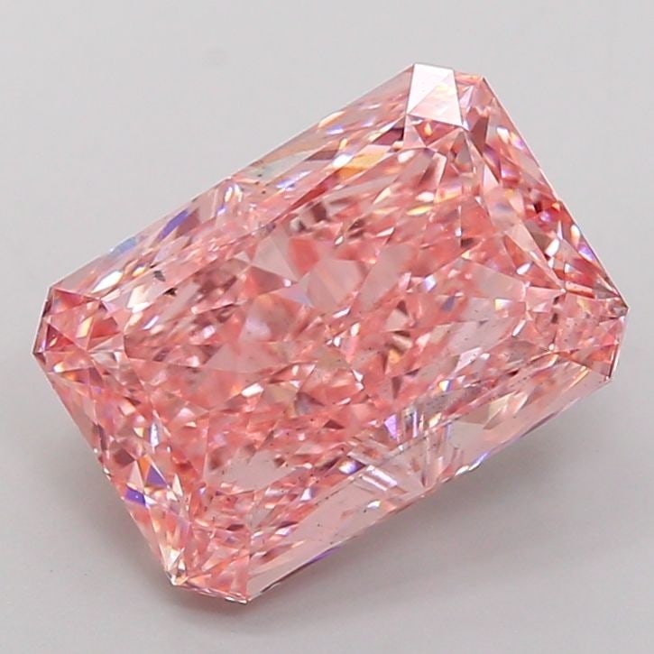 Loose Diamond - RADIANT 5.54ct Fancy Vivid Pink SI1: Loose Diamond - RADIANT 5.54ct Fancy Vivid Pink SI1 Source: This is a real non-mined Diamond that has been grown in a lab Shape: RADIANT Carats: 5.54 Color: Fancy Vivid Pink Certification: IGI Video: