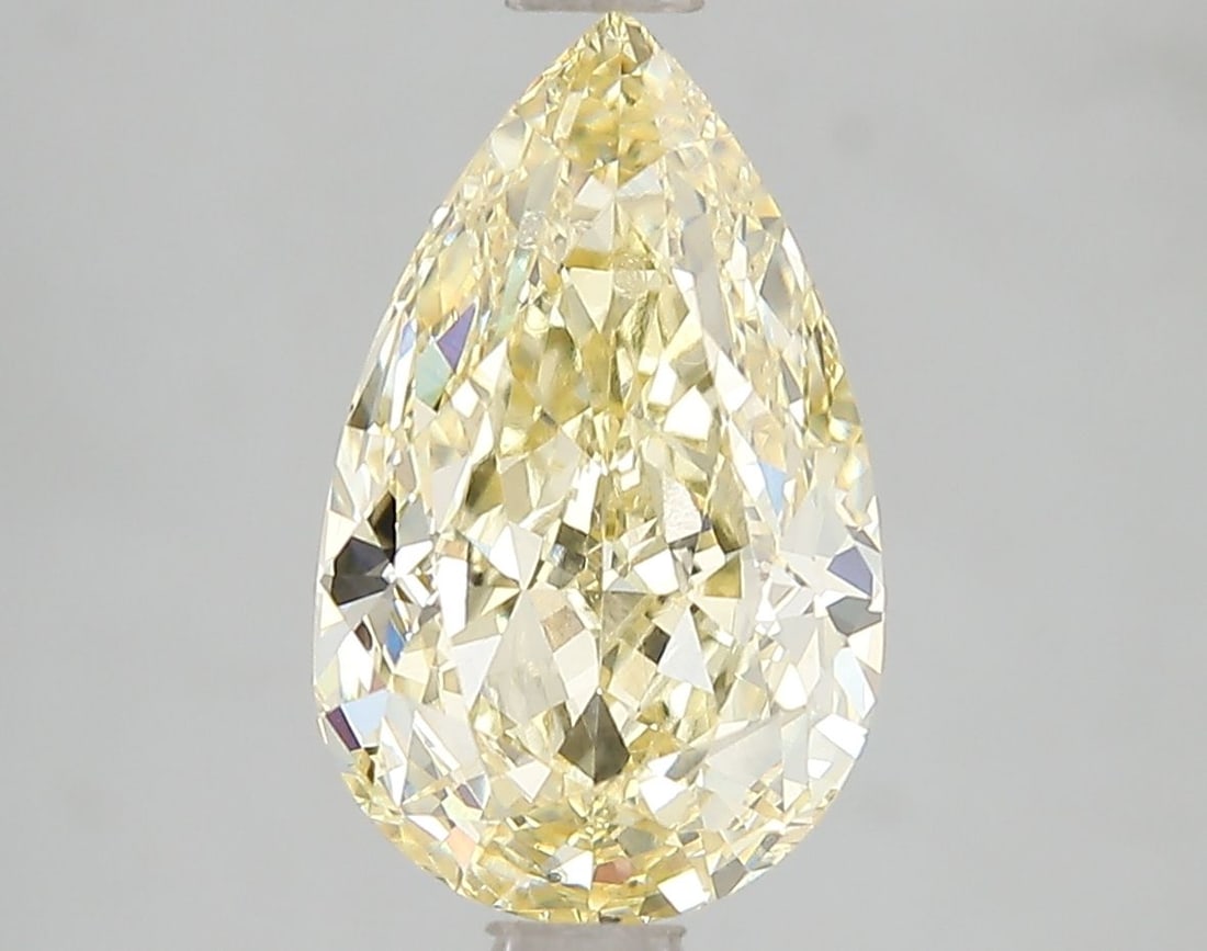 Loose Diamond - PEAR 3.1ct Fancy Intense Yellow VS1: Loose Diamond - PEAR 3.1ct Fancy Intense Yellow VS1 Source: This is a real non-mined Diamond that has been grown in a lab Shape: PEAR Carats: 3.1 Color: Fancy Intense Yellow Certification: IGI Video: