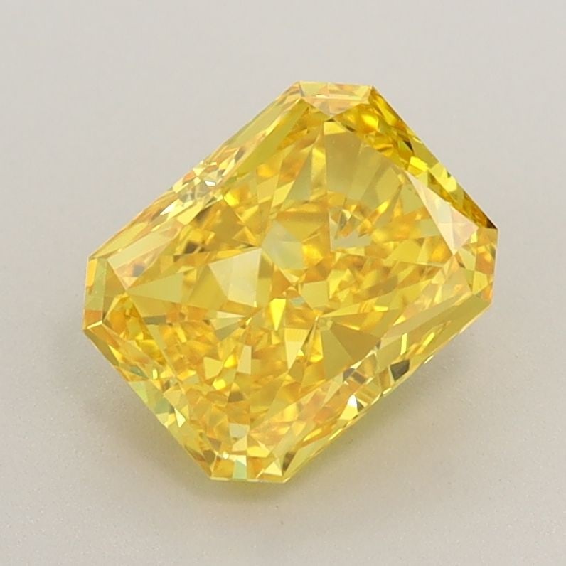 Loose Diamond - RADIANT 1.39ct Fancy Vivid Yellow VS1: Loose Diamond - RADIANT 1.39ct Fancy Vivid Yellow VS1 Source: This is a real non-mined Diamond that has been grown in a lab Shape: RADIANT Carats: 1.39 Color: Fancy Vivid Yellow Certification: IGI Vid