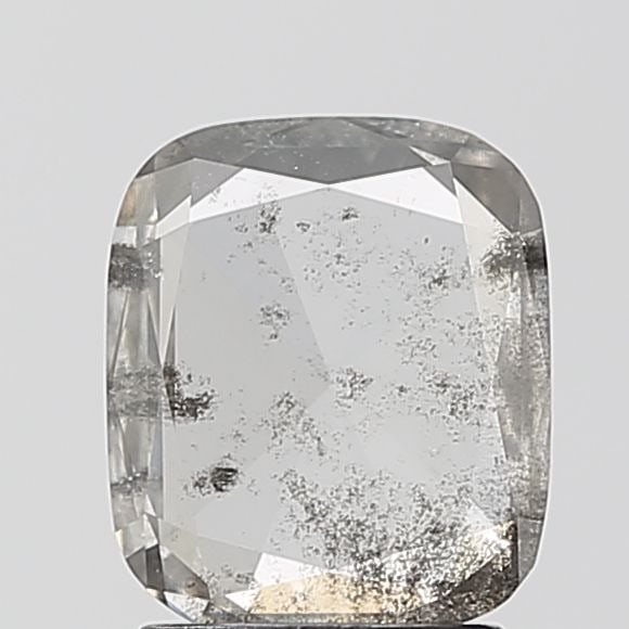 Loose Diamond - CUSHION BRILLIANT 1.21ct Salt and Pepper I1: Loose Diamond - CUSHION BRILLIANT 1.21ct Salt and Pepper I1 Source: This is a real non-mined Diamond that has been grown in a lab Shape: CUSHION BRILLIANT Carats: 1.21 Color: Salt and Pepper Certifica
