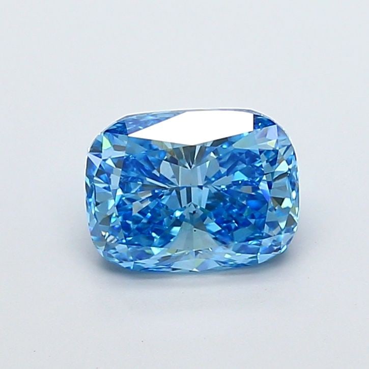 Loose Diamond - CUSHION MODIFIED 2.41ct Fancy Vivid Blue VS1: Loose Diamond - CUSHION MODIFIED 2.41ct Fancy Vivid Blue VS1 Source: This is a real non-mined Diamond that has been grown in a lab Shape: CUSHION MODIFIED Carats: 2.41 Color: Fancy Vivid Blue Certific