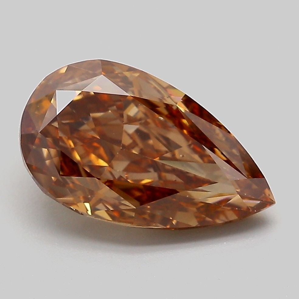 Loose Diamond - PEAR 3.12ct Fancy Brown VS2: Loose Diamond - PEAR 3.12ct Fancy Brown VS2 Source: This is a real non-mined Diamond that has been grown in a lab Shape: PEAR Carats: 3.12 Color: Fancy Brown Certification: IGI Video: