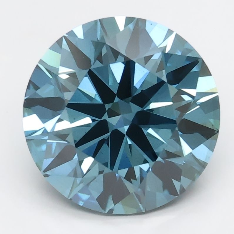 Loose Diamond - ROUND 3.03ct Blue VS2: Loose Diamond - ROUND 3.03ct Blue VS2 Source: This is a real non-mined Diamond that has been grown in a lab Shape: ROUND Carats: 3.03 Color: Blue Certification: NONE Video: