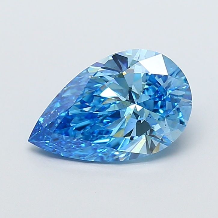 Loose Diamond - PEAR 3.06ct Fancy Vivid Blue SI1: Loose Diamond - PEAR 3.06ct Fancy Vivid Blue SI1 Source: This is a real non-mined Diamond that has been grown in a lab Shape: PEAR Carats: 3.06 Color: Fancy Vivid Blue Certification: IGI Video: