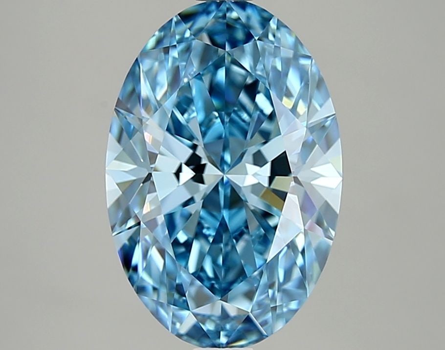 Loose Diamond - OVAL 3.06ct Fancy Vivid Blue VVS1 (1 of 1)