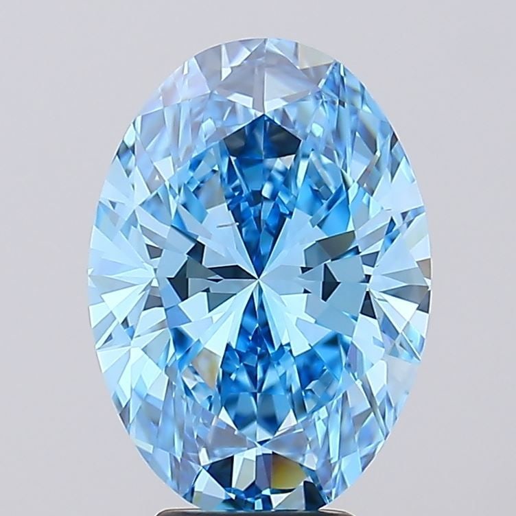 Loose Diamond - OVAL 5.49ct Fancy Vivid Blue VS2: Loose Diamond - OVAL 5.49ct Fancy Vivid Blue VS2 Source: This is a real non-mined Diamond that has been grown in a lab Shape: OVAL Carats: 5.49 Color: Fancy Vivid Blue Certification: IGI Video: