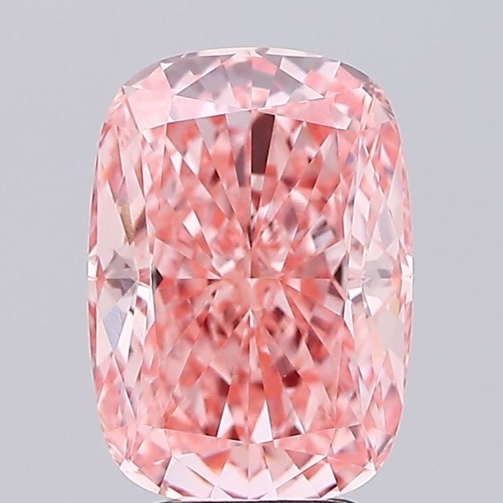 Loose Diamond - CUSHION MODIFIED 4.07ct Fancy Vivid Pink VVS2: Loose Diamond - CUSHION MODIFIED 4.07ct Fancy Vivid Pink VVS2 Source: This is a real non-mined Diamond that has been grown in a lab Shape: CUSHION MODIFIED Carats: 4.07 Color: Fancy Vivid Pink Certifi
