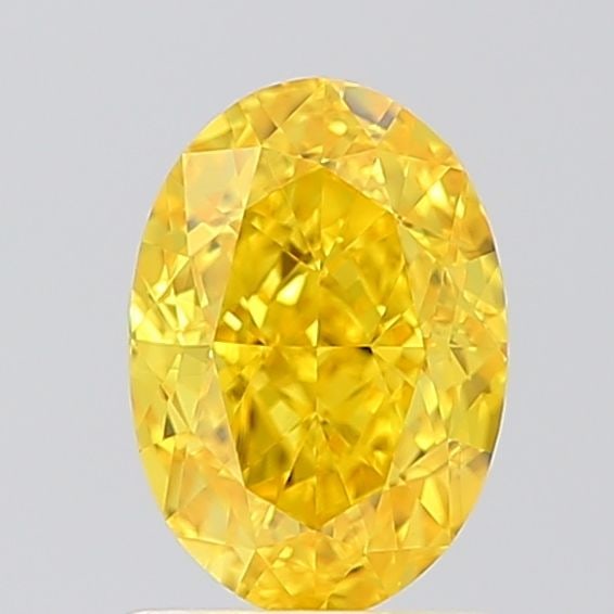 Loose Diamond - OVAL 1.31ct Fancy Vivid Yellow VVS2: Loose Diamond - OVAL 1.31ct Fancy Vivid Yellow VVS2 Source: This is a real non-mined Diamond that has been grown in a lab Shape: OVAL Carats: 1.31 Color: Fancy Vivid Yellow Certification: IGI Video: