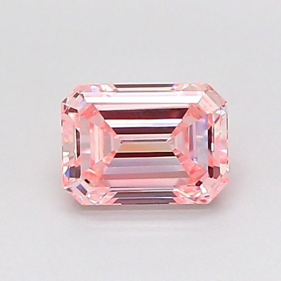 Loose Diamond - EMERALD 0.6ct Fancy Vivid Pink VS1: Loose Diamond - EMERALD 0.6ct Fancy Vivid Pink VS1 Source: This is a real non-mined Diamond that has been grown in a lab Shape: EMERALD Carats: 0.6 Color: Fancy Vivid Pink Certification: NONE Video:
