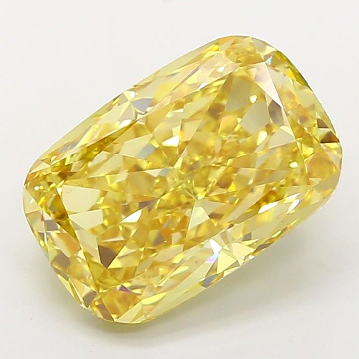 Loose Diamond - CUSHION MODIFIED 7.03ct Fancy Intense Yellow VS1: Loose Diamond - CUSHION MODIFIED 7.03ct Fancy Intense Yellow VS1 Source: This is a real non-mined Diamond that has been grown in a lab Shape: CUSHION MODIFIED Carats: 7.03 Color: Fancy Intense Yellow 