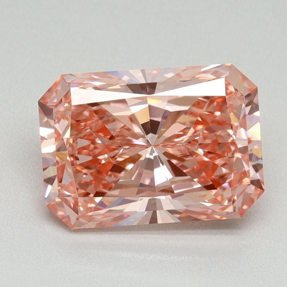Loose Diamond - RADIANT 2.58ct Fancy Vivid Pink VVS2: Loose Diamond - RADIANT 2.58ct Fancy Vivid Pink VVS2 Source: This is a real non-mined Diamond that has been grown in a lab Shape: RADIANT Carats: 2.58 Color: Fancy Vivid Pink Certification: IGI Video: