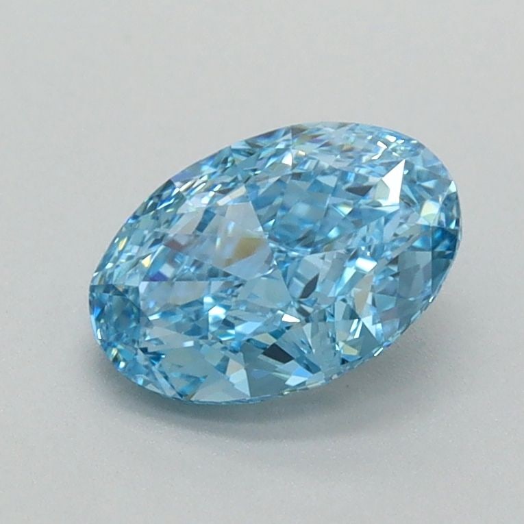 Loose Diamond - OVAL 1.02ct Fancy Vivid Blue FL: Loose Diamond - OVAL 1.02ct Fancy Vivid Blue FL Source: This is a real non-mined Diamond that has been grown in a lab Shape: OVAL Carats: 1.02 Color: Fancy Vivid Blue Certification: IGI Video: