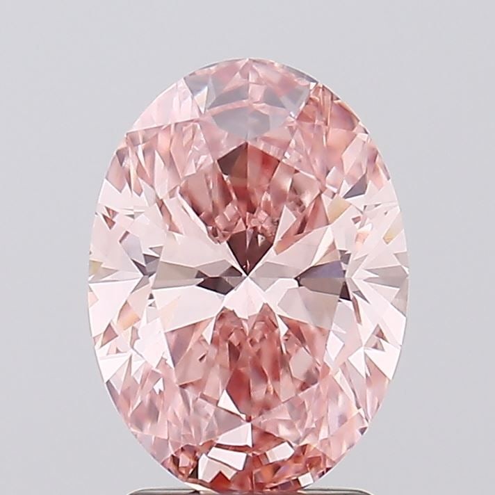 Loose Diamond - OVAL 2.21ct Fancy Vivid Pink VS1: Loose Diamond - OVAL 2.21ct Fancy Vivid Pink VS1 Source: This is a real non-mined Diamond that has been grown in a lab Shape: OVAL Carats: 2.21 Color: Fancy Vivid Pink Certification: IGI Video: