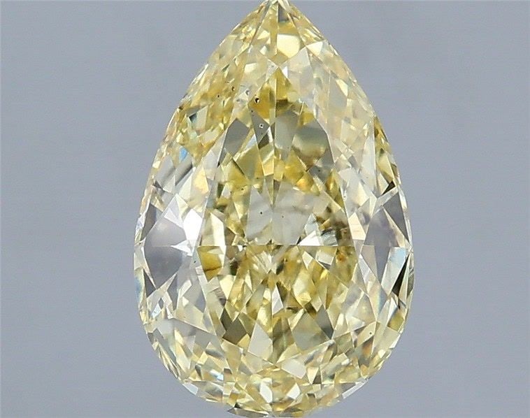 Loose Diamond - PEAR 2.08ct Fancy Intense Yellow VS2: Loose Diamond - PEAR 2.08ct Fancy Intense Yellow VS2 Source: This is a real non-mined Diamond that has been grown in a lab Shape: PEAR Carats: 2.08 Color: Fancy Intense Yellow Certification: IGI Video