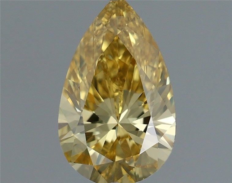 Loose Diamond - PEAR 0.55ct Fancy Intense Yellow VS1: Loose Diamond - PEAR 0.55ct Fancy Intense Yellow VS1 Source: This is a real non-mined Diamond that has been grown in a lab Shape: PEAR Carats: 0.55 Color: Fancy Intense Yellow Certification: IGI Video