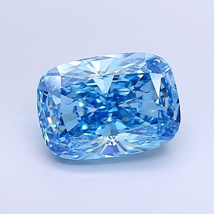 Loose Diamond - CUSHION MODIFIED 3.65ct Fancy Vivid Blue VS1: Loose Diamond - CUSHION MODIFIED 3.65ct Fancy Vivid Blue VS1 Source: This is a real non-mined Diamond that has been grown in a lab Shape: CUSHION MODIFIED Carats: 3.65 Color: Fancy Vivid Blue Certific