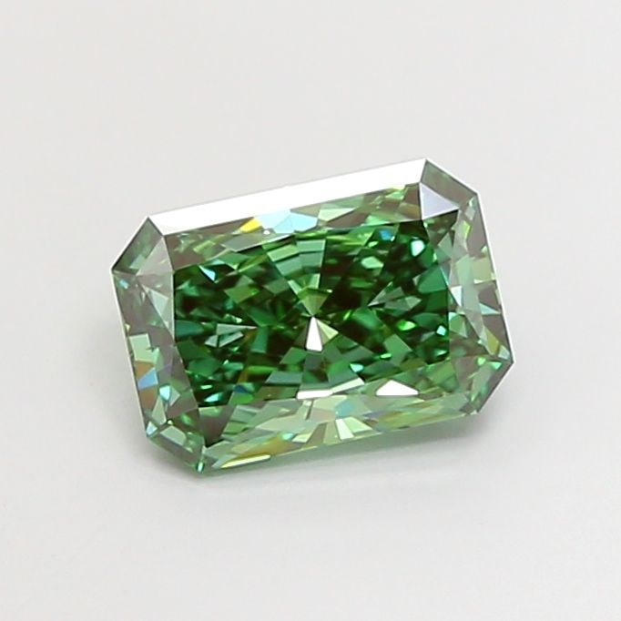 Loose Diamond - RADIANT 3.07ct Fancy Vivid Green VVS2: Loose Diamond - RADIANT 3.07ct Fancy Vivid Green VVS2 Source: This is a real non-mined Diamond that has been grown in a lab Shape: RADIANT Carats: 3.07 Color: Fancy Vivid Green Certification: IGI Vide