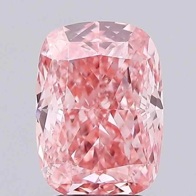 Loose Diamond - CUSHION MODIFIED 2.51ct Fancy Vivid Pink VS2: Loose Diamond - CUSHION MODIFIED 2.51ct Fancy Vivid Pink VS2 Source: This is a real non-mined Diamond that has been grown in a lab Shape: CUSHION MODIFIED Carats: 2.51 Color: Fancy Vivid Pink Certific