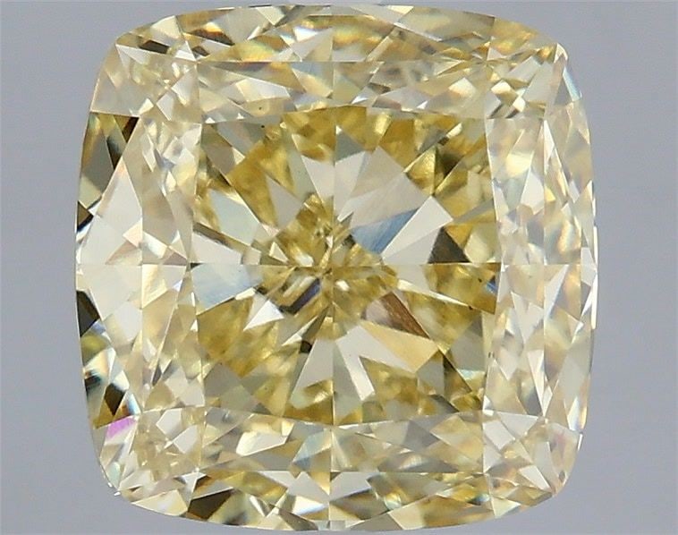 Loose Diamond - CUSHION BRILLIANT 3.57ct Fancy Yellow VS1: Loose Diamond - CUSHION BRILLIANT 3.57ct Fancy Yellow VS1 Source: This is a real non-mined Diamond that has been grown in a lab Shape: CUSHION BRILLIANT Carats: 3.57 Color: Fancy Yellow Certification: