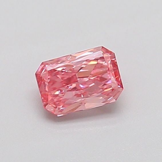 Loose Diamond - RADIANT 0.36ct Fancy Vivid Pink SI1: Loose Diamond - RADIANT 0.36ct Fancy Vivid Pink SI1 Source: This is a real non-mined Diamond that has been grown in a lab Shape: RADIANT Carats: 0.36 Color: Fancy Vivid Pink Certification: IGI Video: